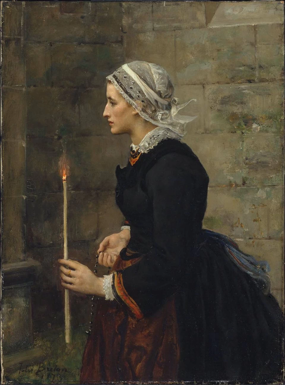 Donna con una candela sottile, 1873 - Museum of Fine Arts Boston
